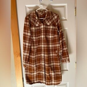 Duluth Trading Co Folklore Flannel Duster